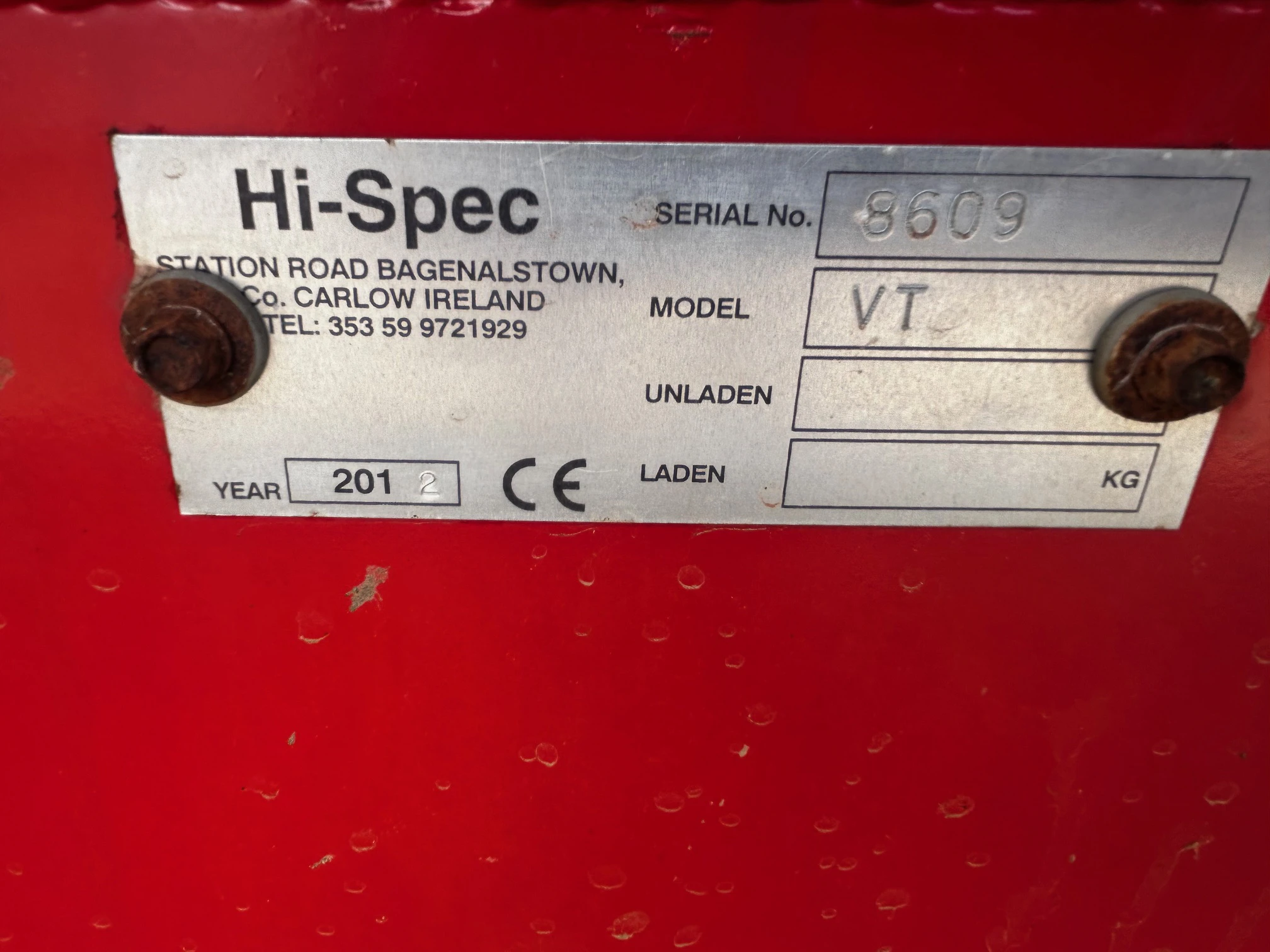 Hispec 2300 SA-R Slurry Tanker Image