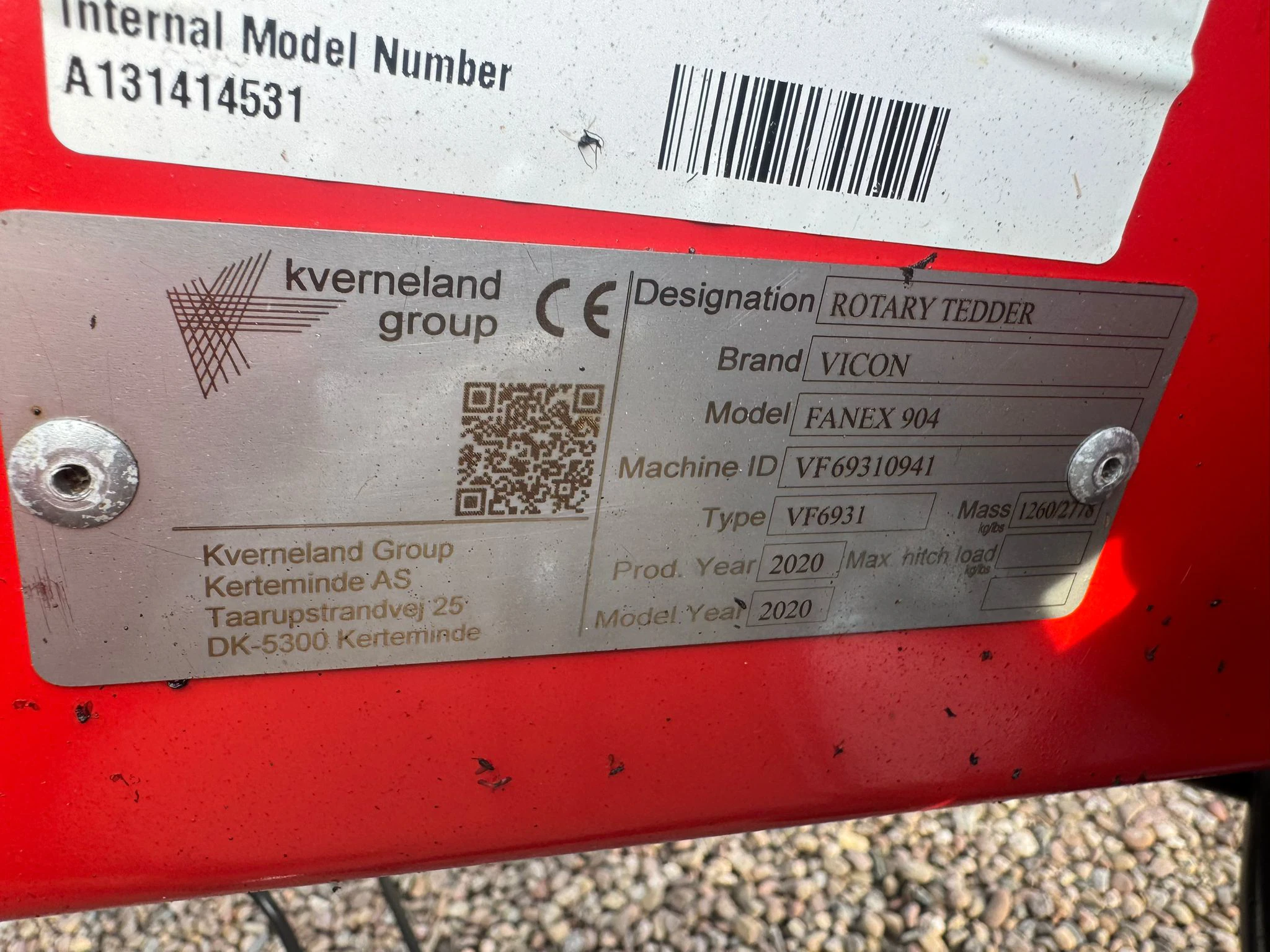 Vicon Fanex 904 tedder Image