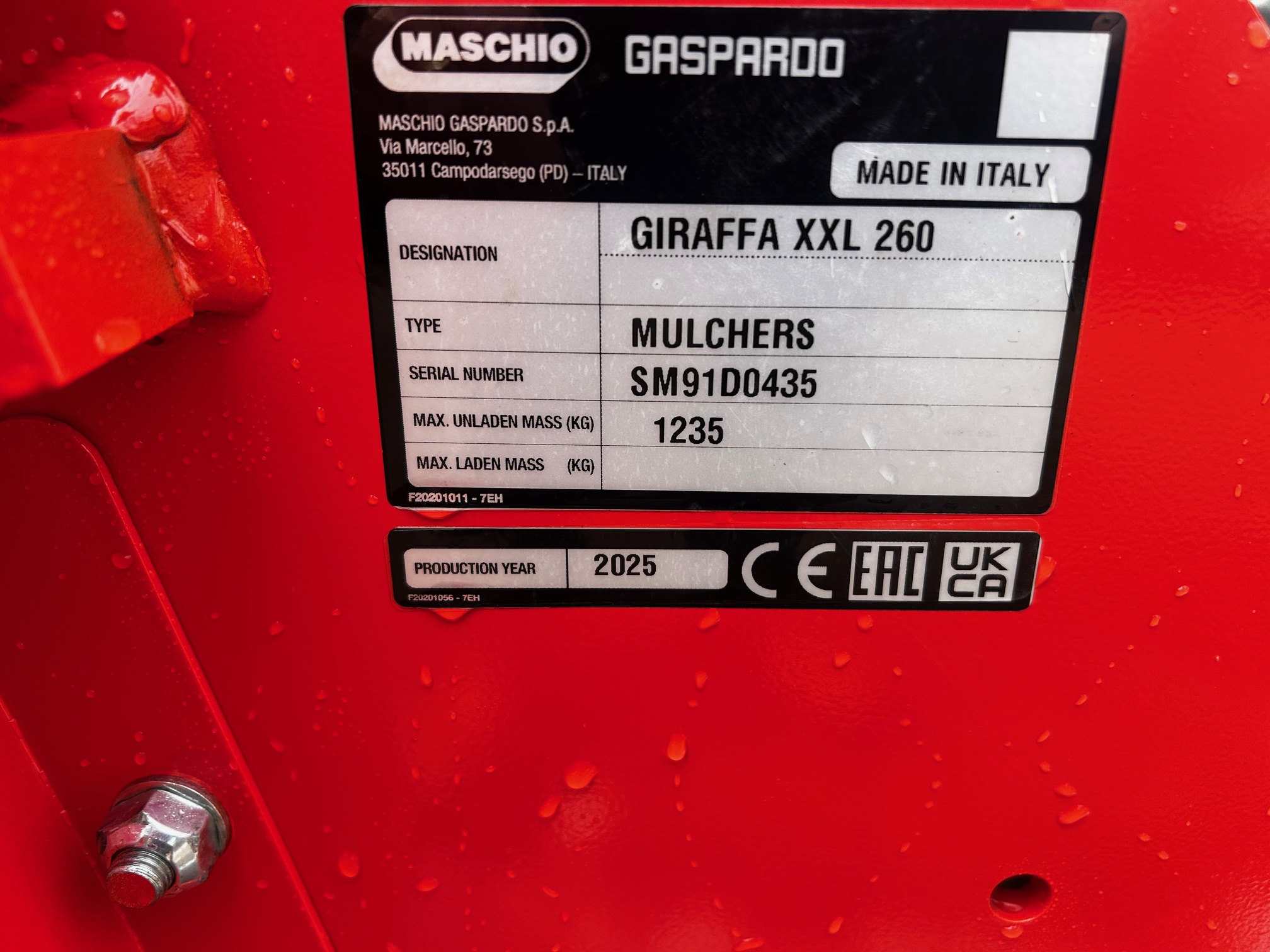 Maschio Giraffa XXL280 Image