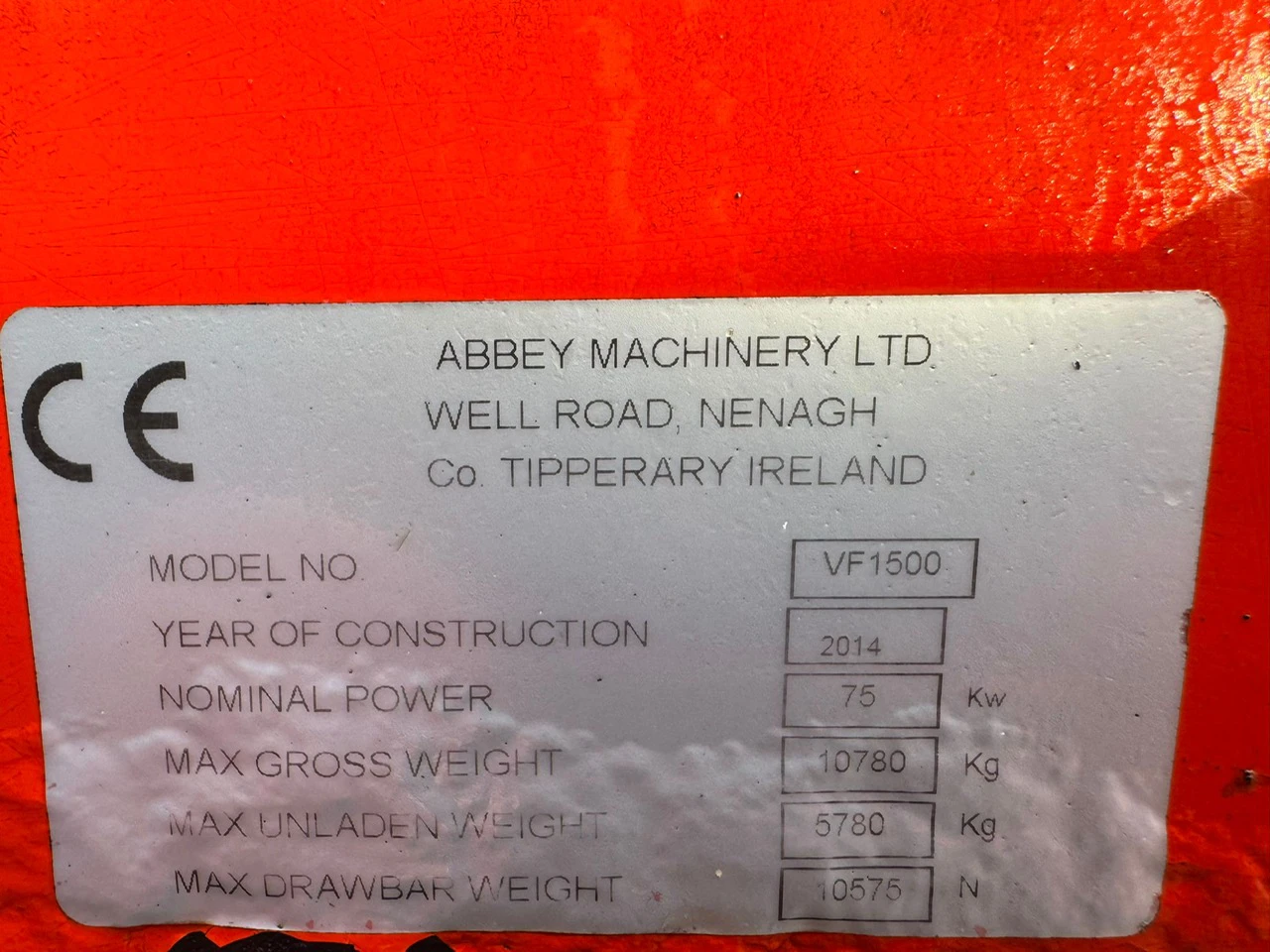 Abbey VF1500 Feeder wagon Image