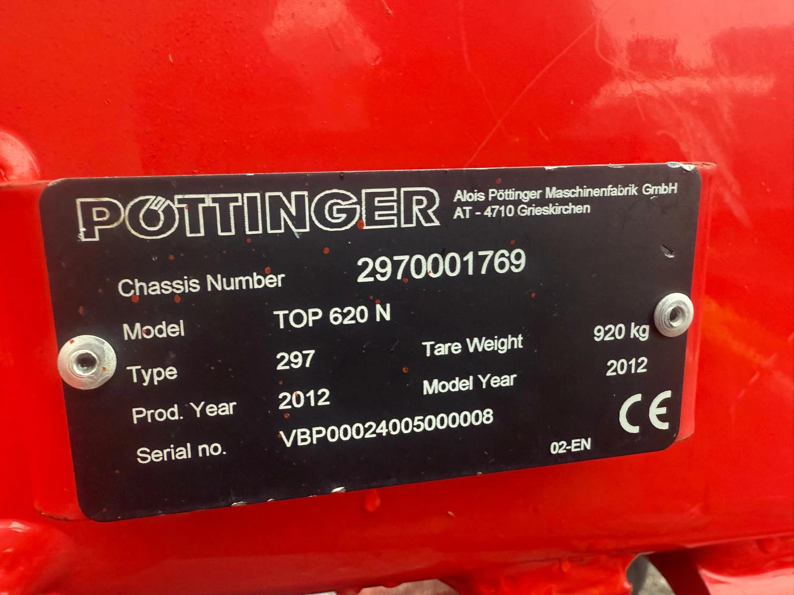 Pottinger 620N Twin rotor rake Image
